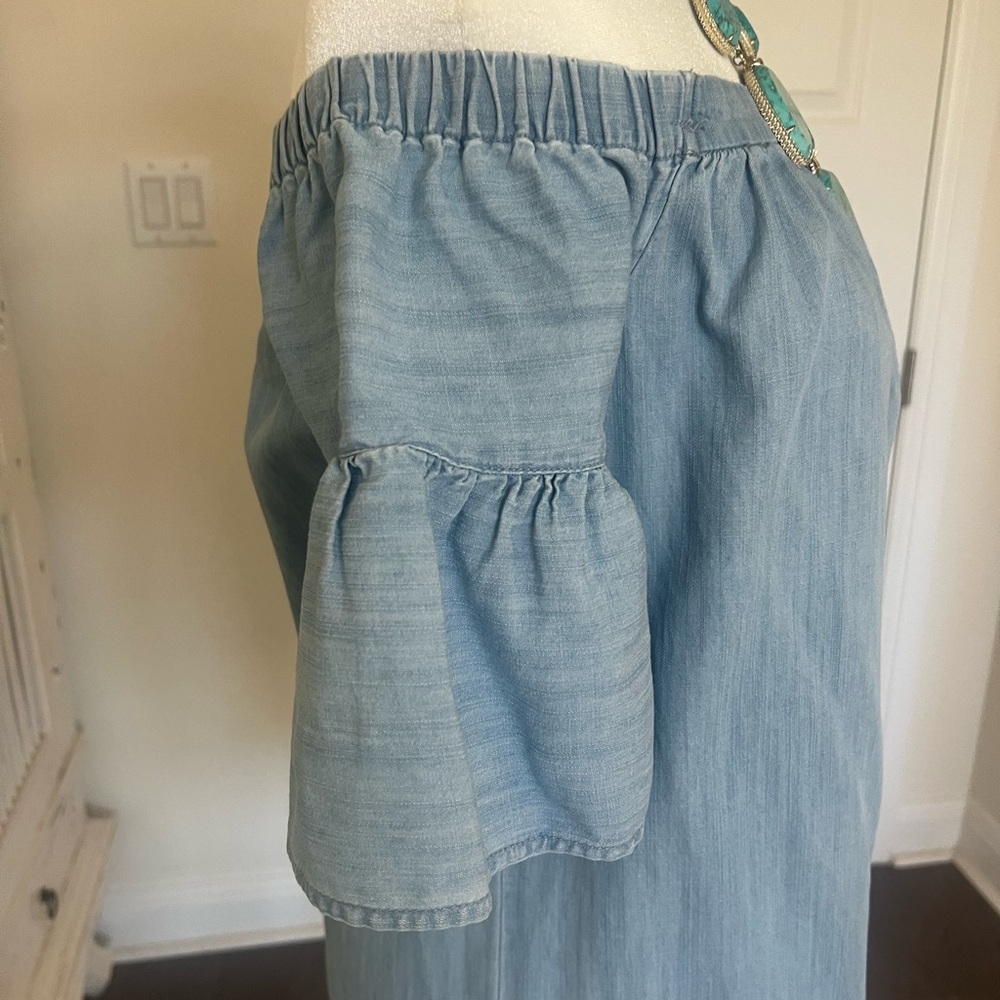 Madewell Denim dress, off the shoulder - Picture 4 of 6